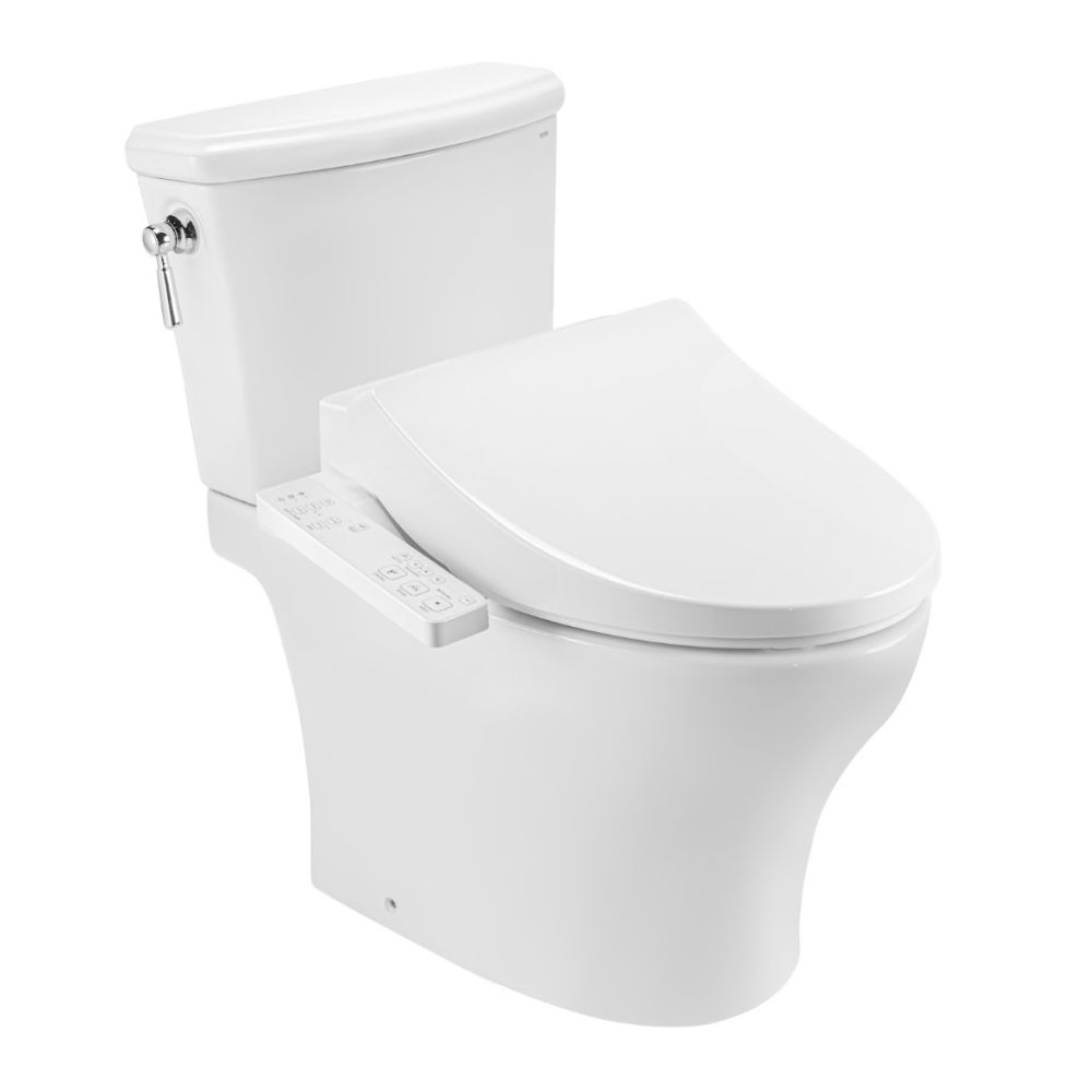 Bồn cầu TOTO CS986CGW26 2 khối nắp điện tử Washlet S1 TCF23661GAA giấu dây