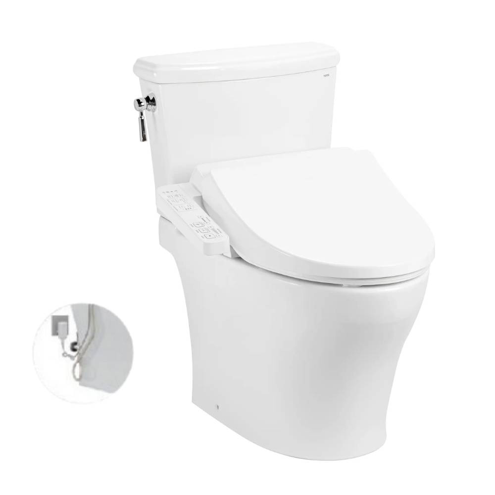 Bồn cầu TOTO CS986GW18 2 khối nắp điện tử TCF23710AAA Washlet C2 cơ bản