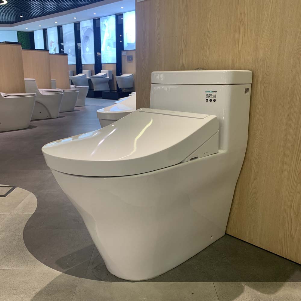 Bồn cầu TOTO CW166RB TCF33320GAA T53P100VR 1 khối nắp điện tử Washlet S2