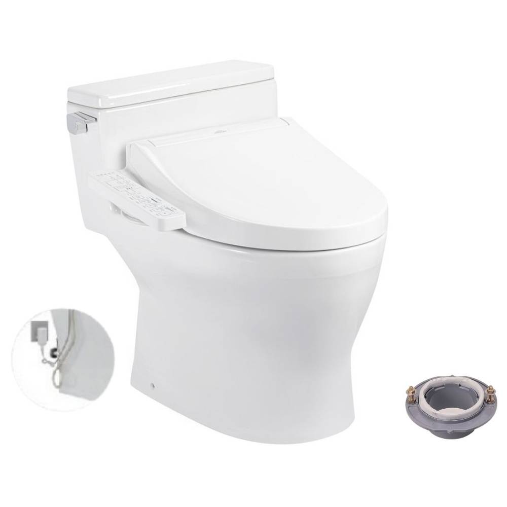 Bồn cầu TOTO MS188VKW16 T53P100VR 1 khối nắp điện tử Washlet C2 TCF23410AAA