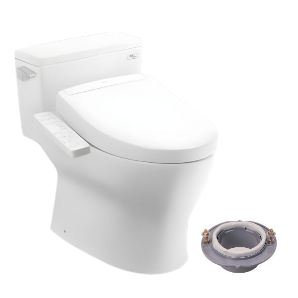 Bồn cầu TOTO MS188VKW24 T53P100VR 1 khối nắp điện tử Washlet S2 TCF33461GAA