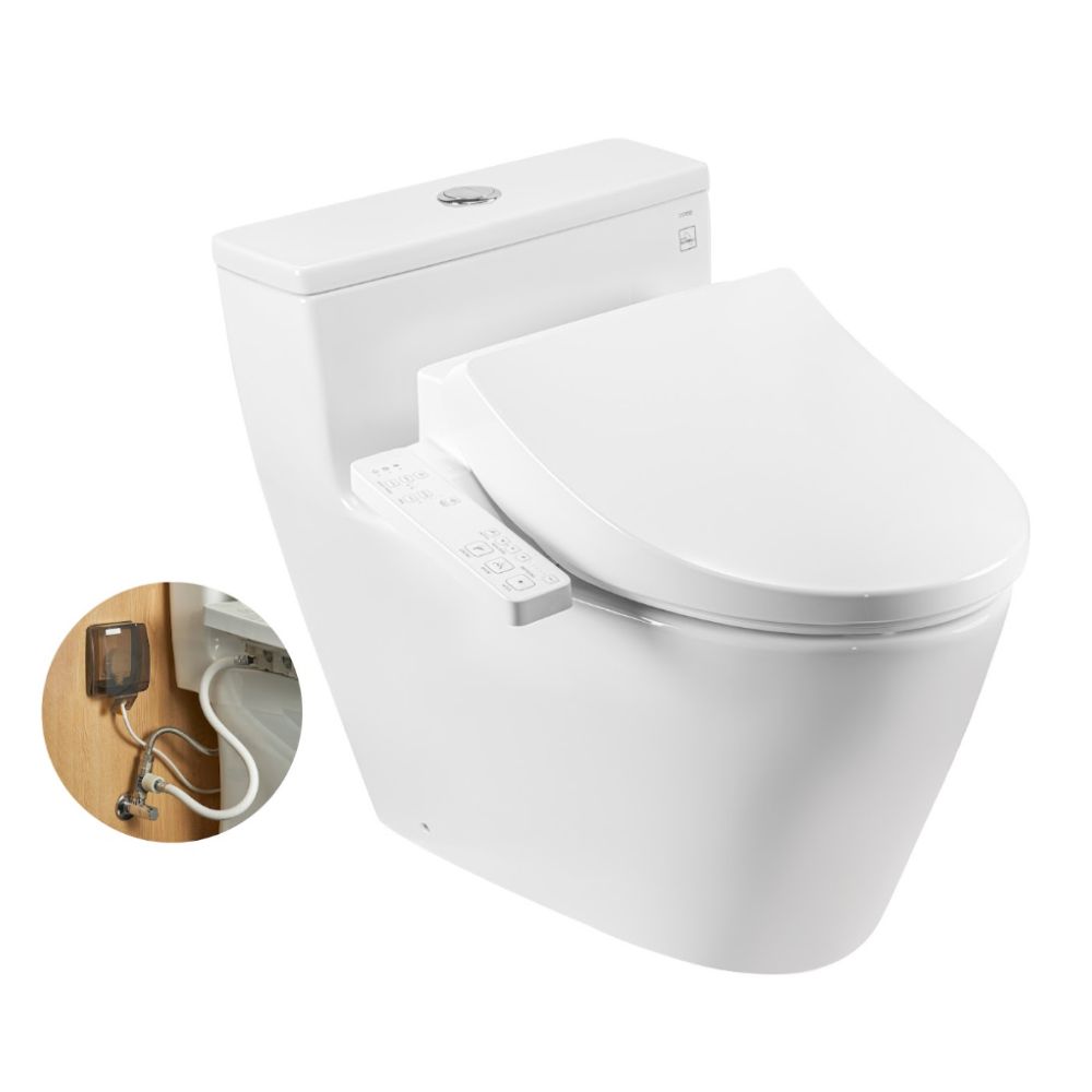 Bồn cầu TOTO MS625DW26 1 khối nắp điện tử Washlet S1 TCF23661GAA