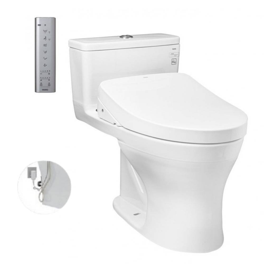 Bồn cầu TOTO MS855DW11 1 khối nắp điện tử Washlet S7 TCF4911Z