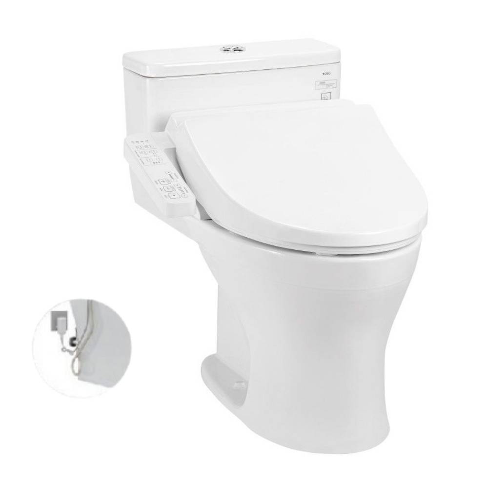 Bồn cầu TOTO MS855DW18 1 khối nắp điện tử TCF23710AAA Washlet C2 cơ bản