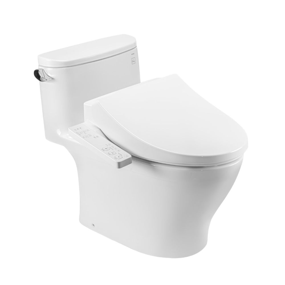 Bồn cầu TOTO MS887CRW26 1 khối nắp điện tử Washlet S1 TCF23661GAA giấu dây