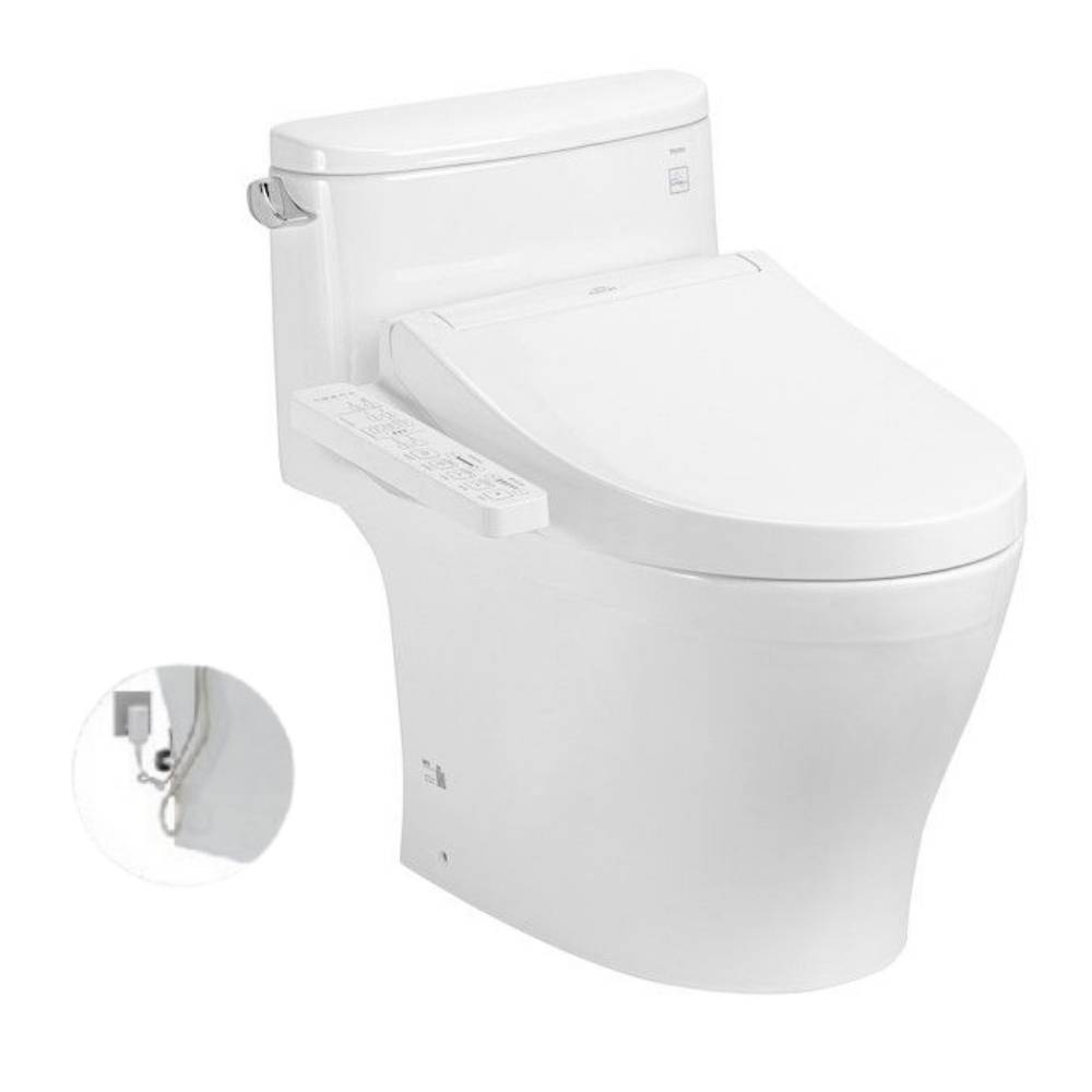 Bồn cầu TOTO MS887RW16 1 khối nắp điện tử Washlet C2 TCF23410AAA