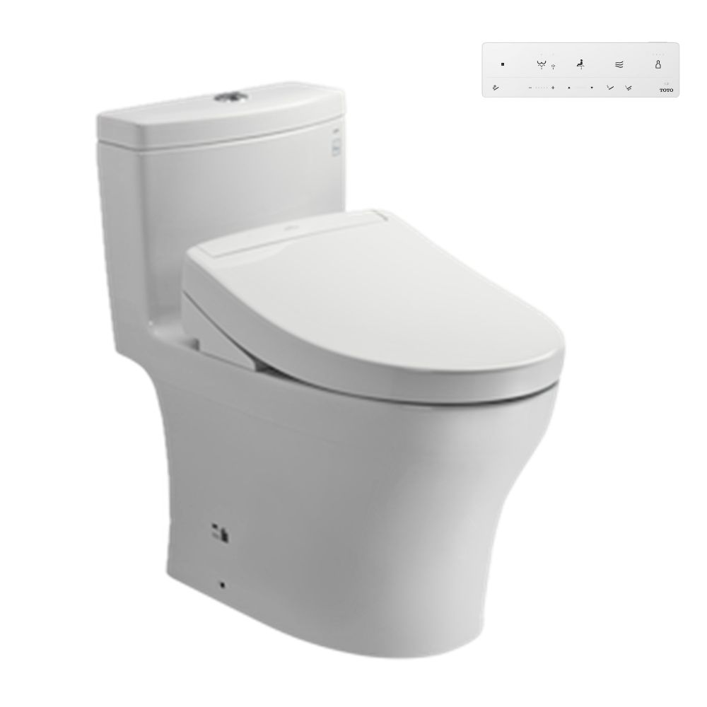 Bồn cầu TOTO MS889CDRW25 1 khối nắp điện tử Washlet S5 TCF34461GAA giấu dây