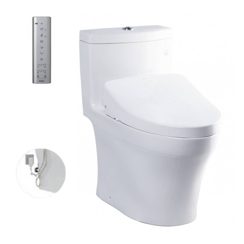 Bồn cầu TOTO MS889DRW11 1 khối nắp điện tử Washlet S7 TCF4911Z