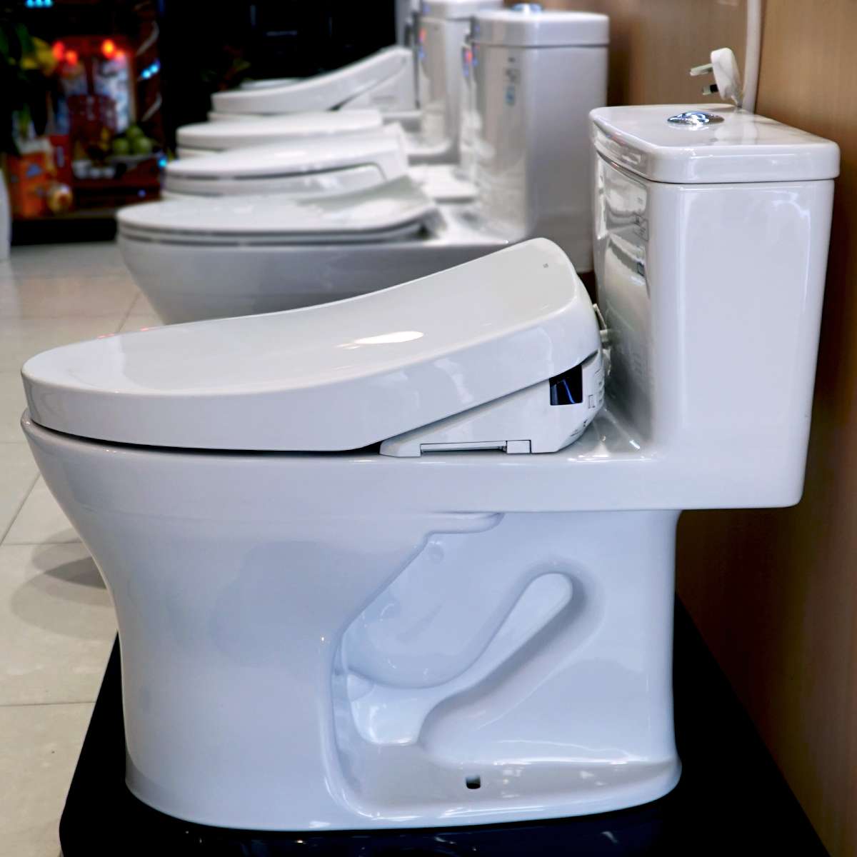 Bồn cầu TOTO MS855DW11 1 khối nắp điện tử Washlet S7 TCF4911Z