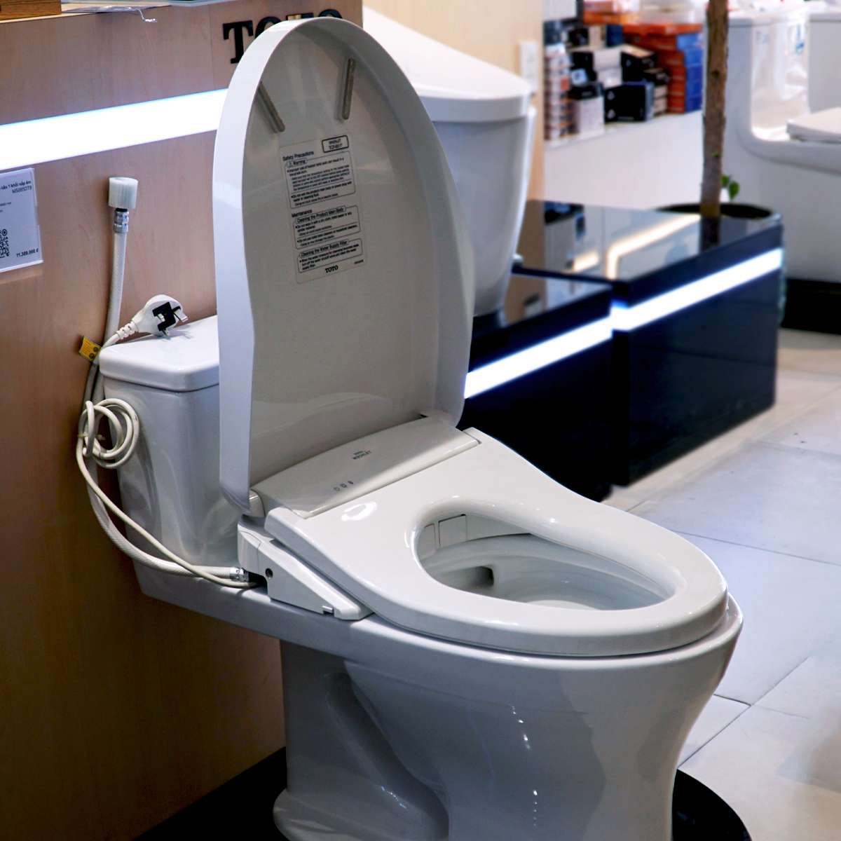 Bồn cầu TOTO MS855DW11 1 khối nắp điện tử Washlet S7 TCF4911Z