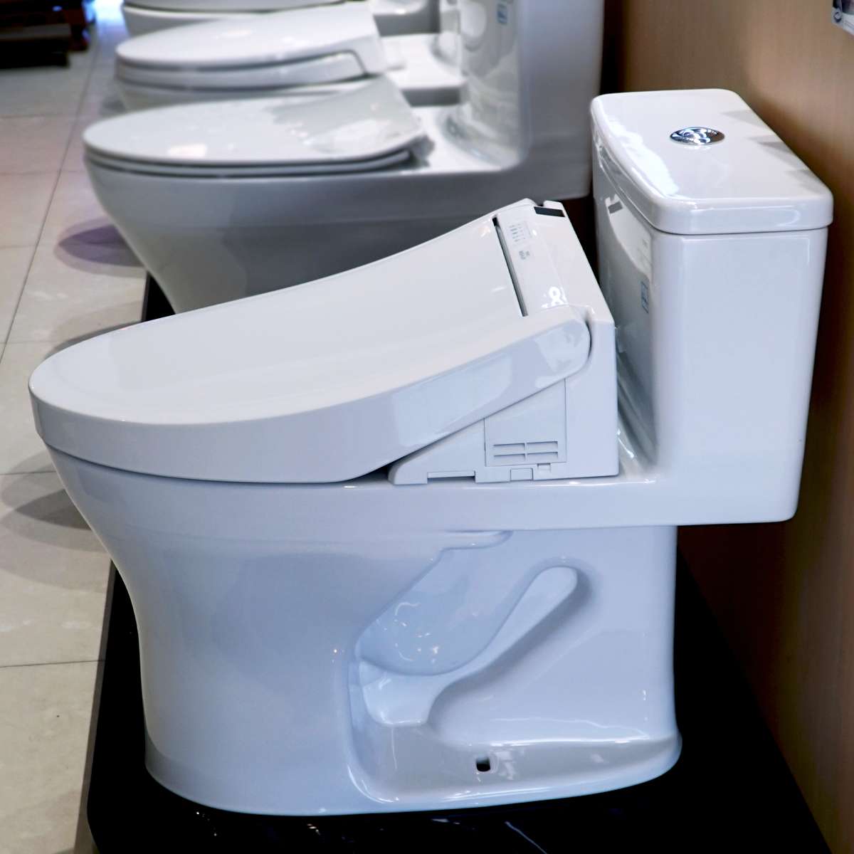 Bồn cầu TOTO MS855DW14 1 khối nắp điện tử Washlet C5 TCF24410AAA