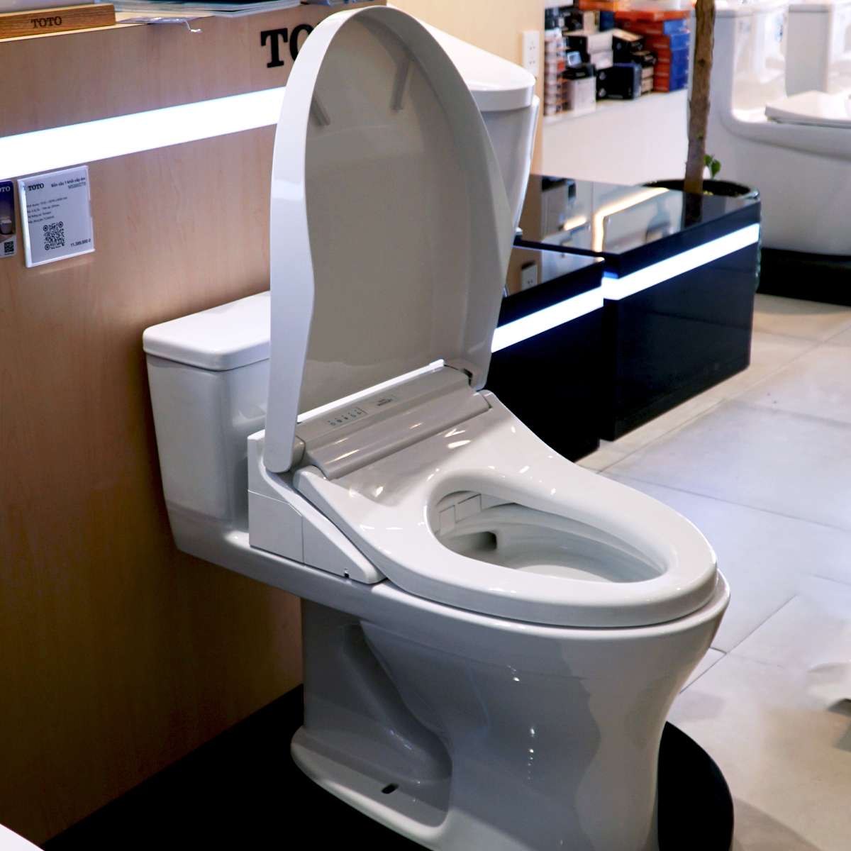 Bồn cầu TOTO MS855DW14 1 khối nắp điện tử Washlet C5 TCF24410AAA