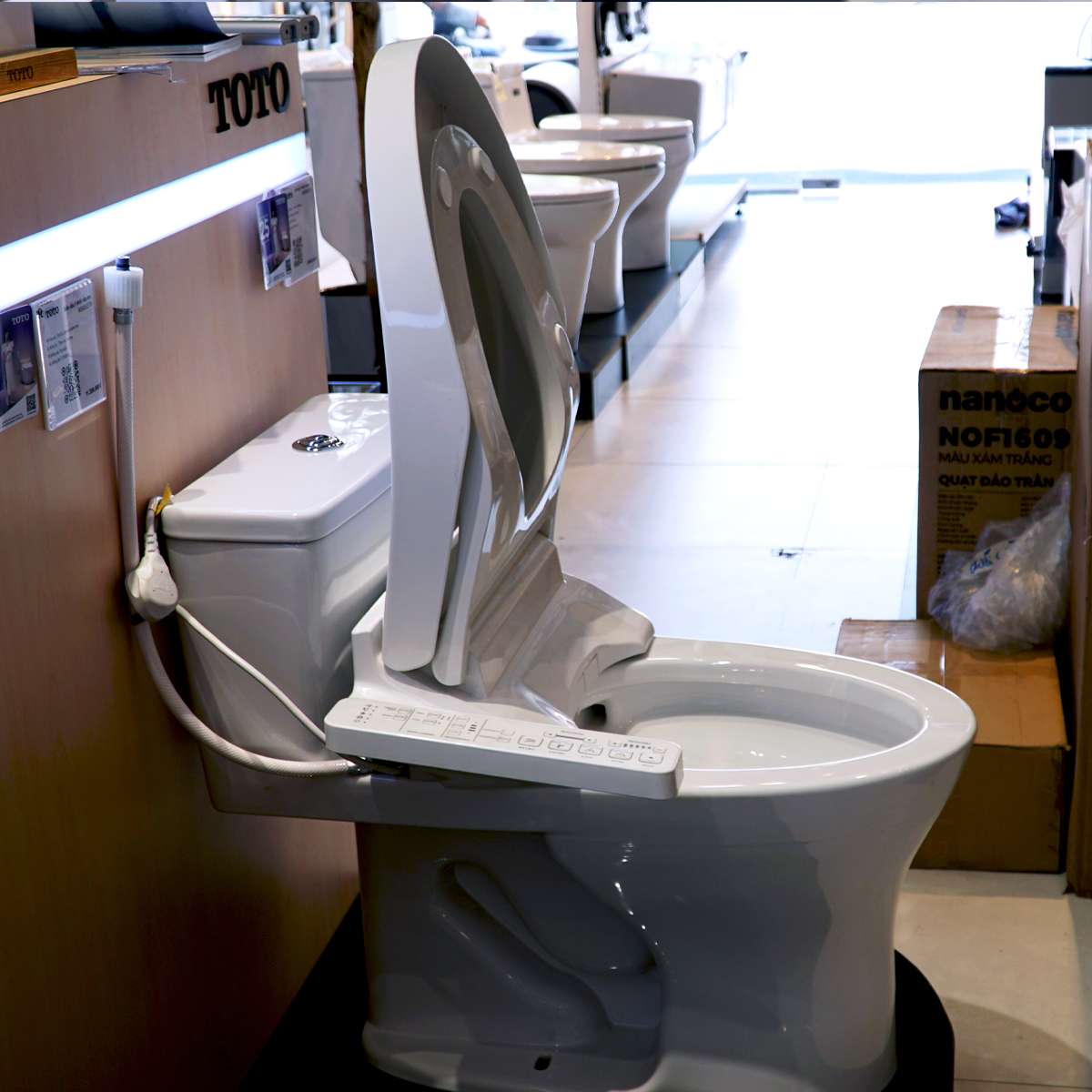 Bồn cầu TOTO MS855DW16 1 khối nắp điện tử Washlet C2 TCF23410AAA