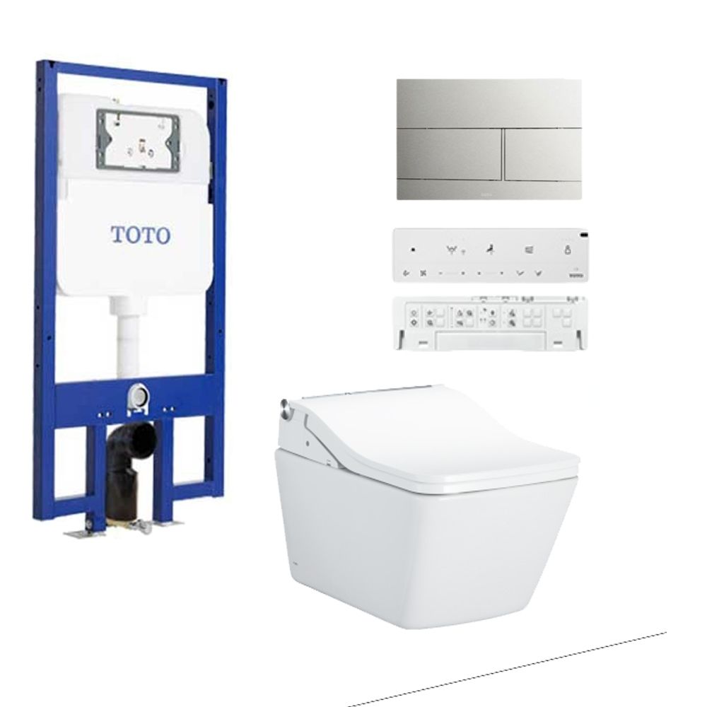 Bồn cầu treo tường điện tử SW (giấu dây) xả tự động TOTO CW522EA/TCF804E2Z/WH172AAT/MB171M#SS
