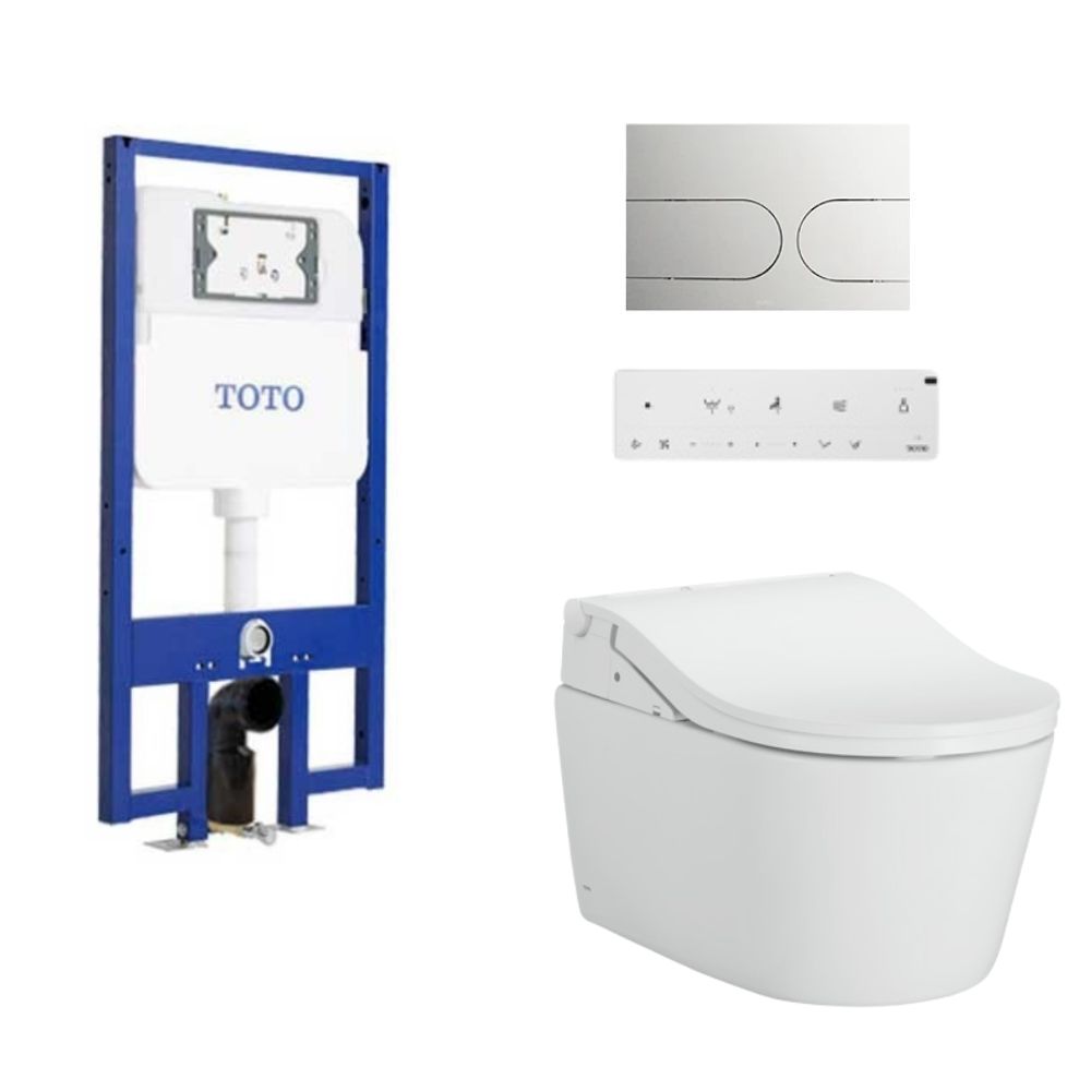 Bồn cầu treo tường điện tử RW (giấu dây) xả tự động TOTO CW542EME5UMW TCF802EBZ WH172AAT MB175M