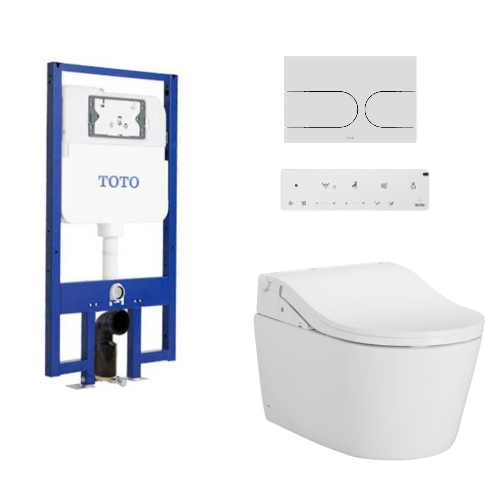 Bồn cầu treo tường điện tử RW (giấu dây) xả tự động TOTO CW542EME5UMW/TCF802ECZ#MW/WH172AAT/MB175M#W