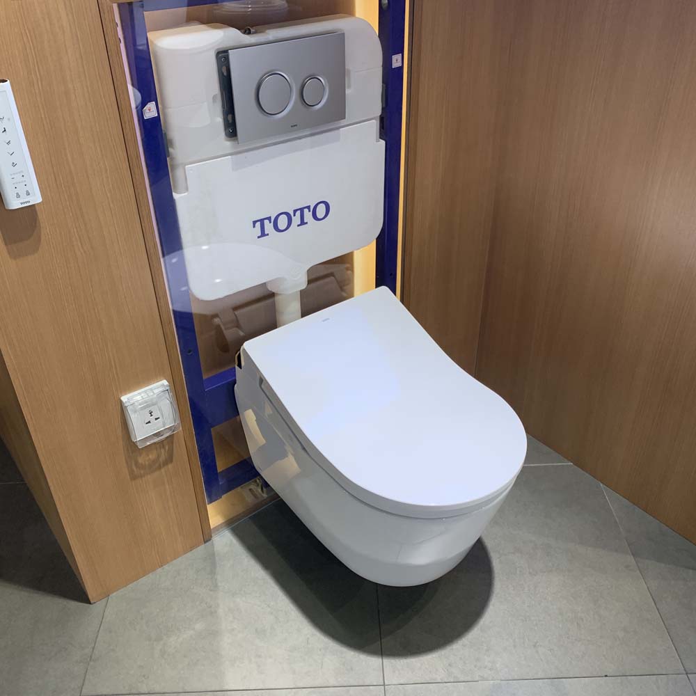 Bồn cầu treo tường điện tử RX (giấu dây) xả tự động TOTO CW542HME5U TCF795C2Z WH172AAT MB175M