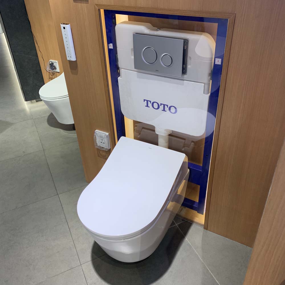 Bồn cầu treo tường điện tử RX (giấu dây) xả tự động TOTO CW542HME5U TCF795C2Z WH172AAT MB175M