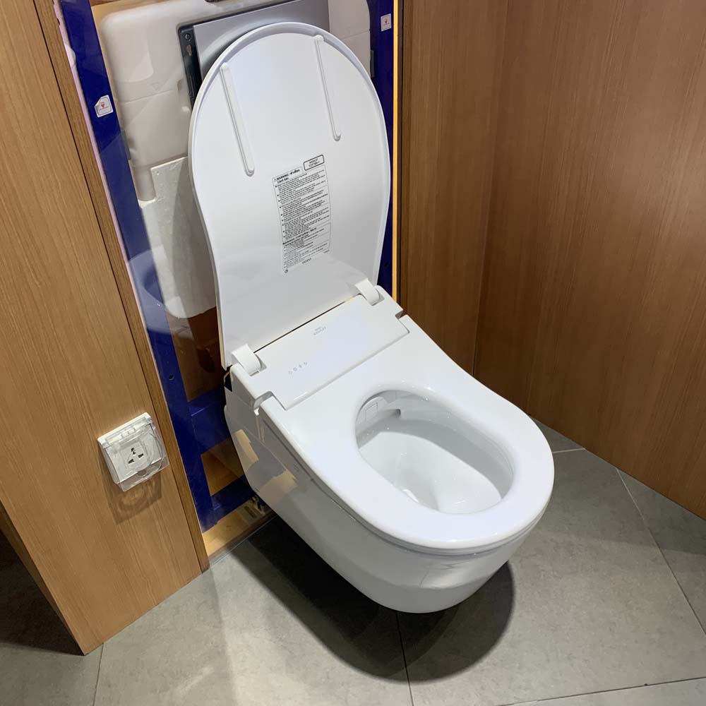 Bồn cầu treo tường điện tử RX (giấu dây) xả tự động TOTO CW542HME5U TCF795C2Z WH172AAT MB175M