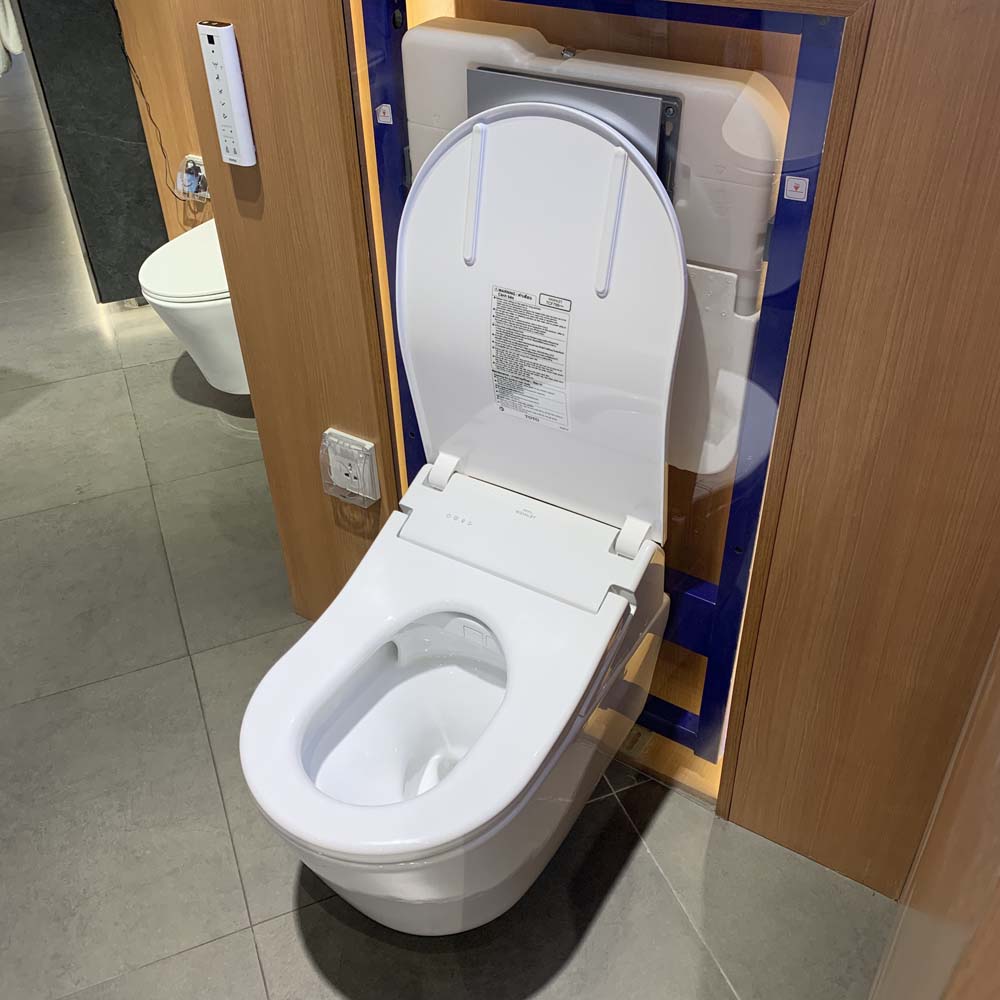 Bồn cầu treo tường điện tử RX (giấu dây) xả tự động TOTO CW542HME5U TCF795C2Z WH172AAT MB175M