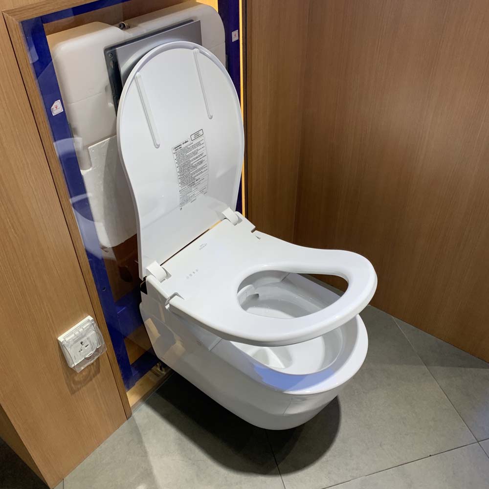 Bồn cầu treo tường điện tử RX (giấu dây) xả tự động TOTO CW542HME5U TCF795C2Z WH172AAT MB175M