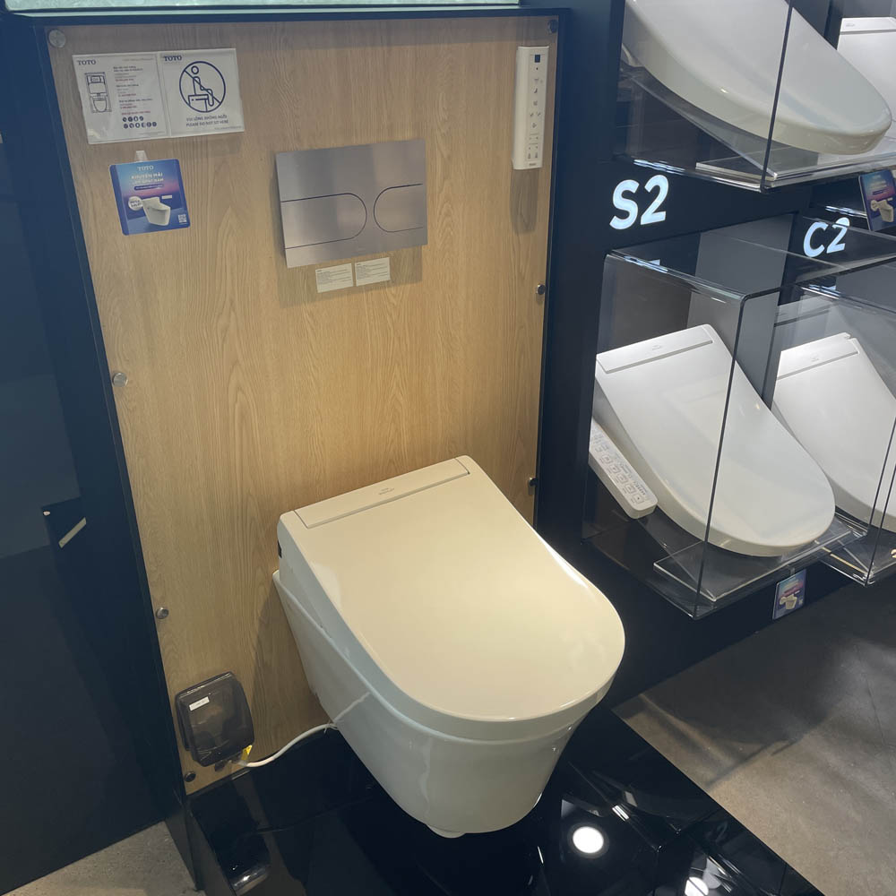 Bồn cầu treo tường điện tử (giấu dây) xả tự động TOTO CW553C TCF34570GAA WH172AAT TCA502 MB175M