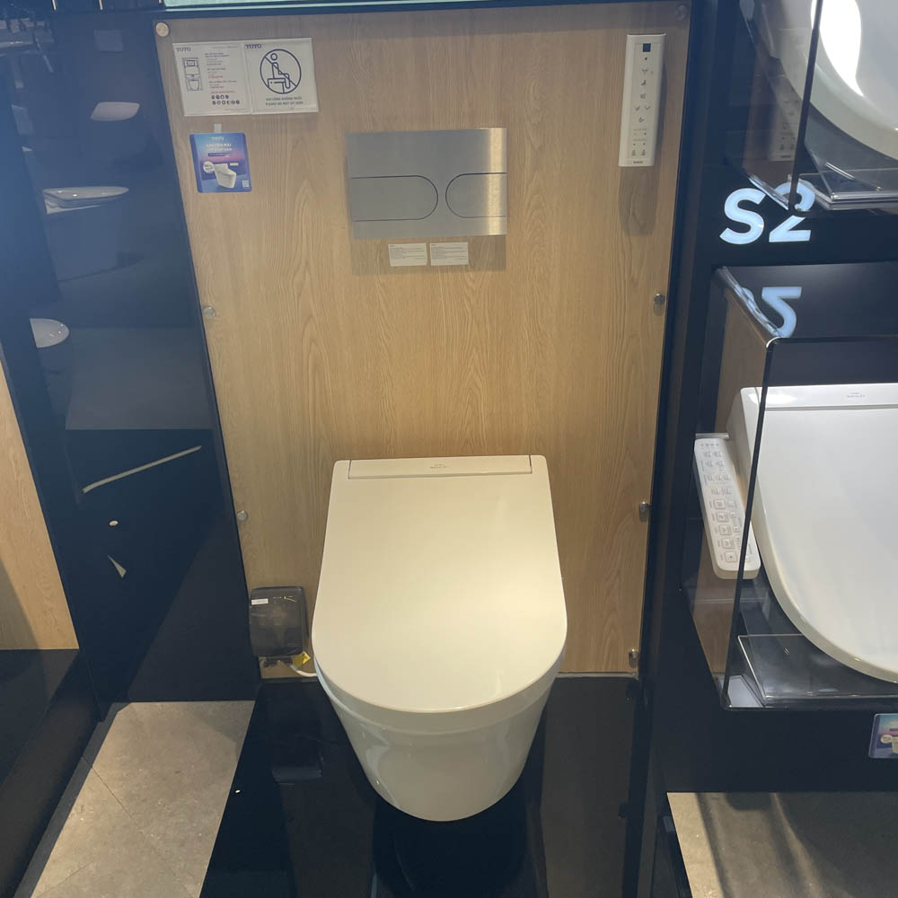 Bồn cầu treo tường điện tử (giấu dây) xả tự động TOTO CW553C TCF34570GAA WH172AAT TCA502 MB175M