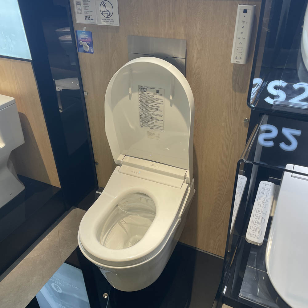 Bồn cầu treo tường điện tử (giấu dây) xả tự động TOTO CW553C TCF34570GAA WH172AAT TCA502 MB175M