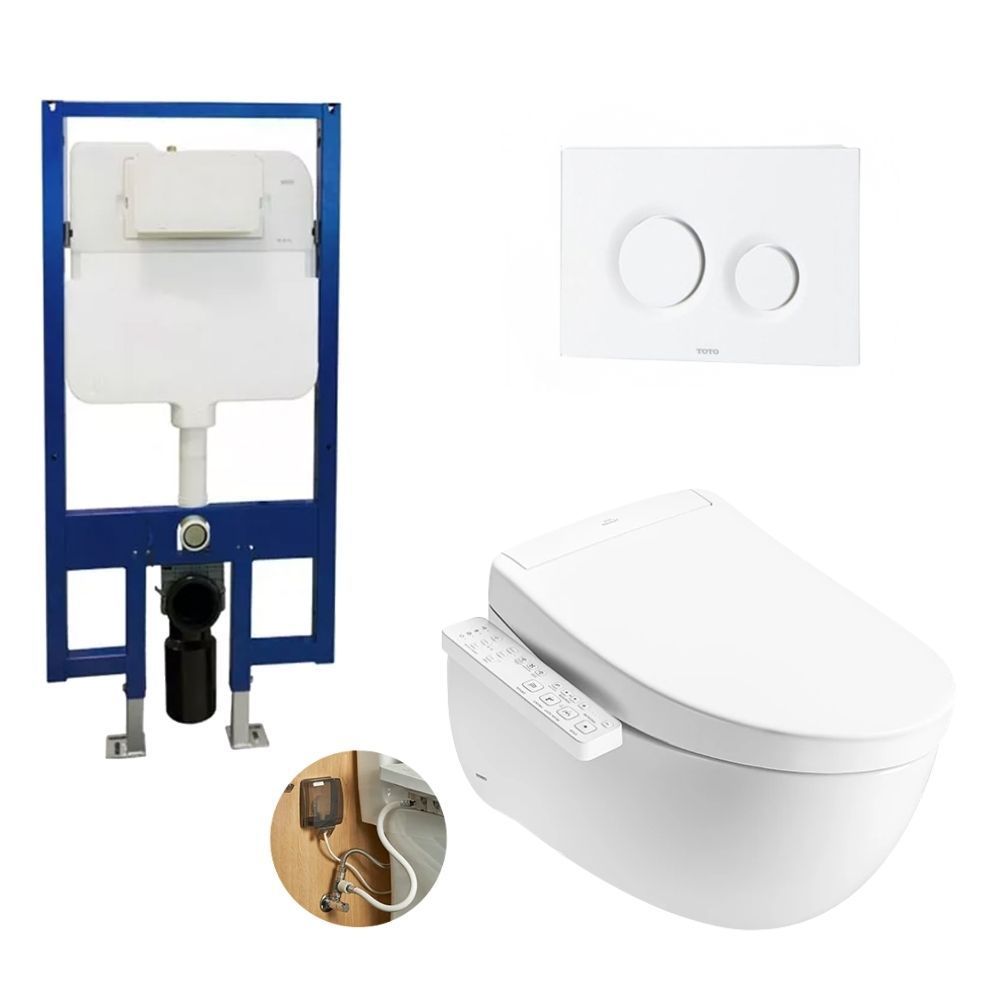 Bồn cầu treo tường nắp rửa điện tử S2 TOTO CW812RA/TCF33461GAA/WH172A/MB174P#WH