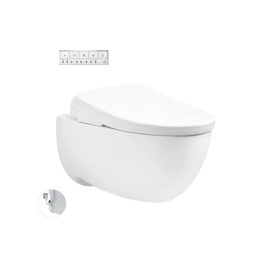 Bồn cầu treo tường nắp điện tử TOTO CW812RA TCF47360GAA WH172A MB174P