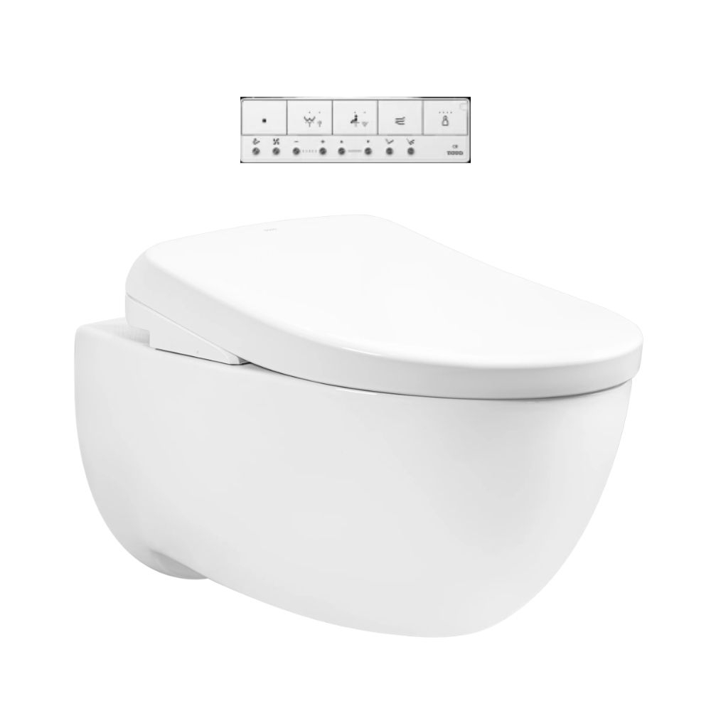 Bồn cầu treo tường nắp điện tử S7 (giấu dây) xả tự động TOTO CW812REA TCF47360GAA WH172AAT TCA546 MB175M