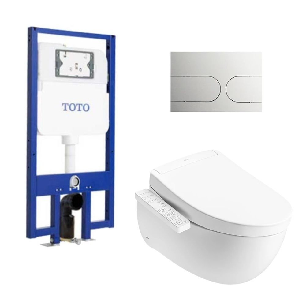 Bồn cầu treo tường nắp rửa điện tử S2 (giấu dây) TOTO CW812REA TCF33461GAA WH172AT TCA465 MB175M#SS