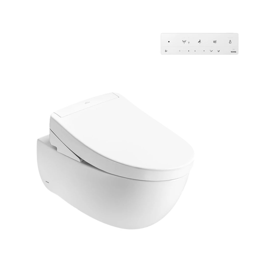 Bồn cầu treo tường nắp rửa điện tử S5 (giấu dây) TOTO CW812REA/TCF34461GAA/WH172AT/TCA465/MB174P#WH