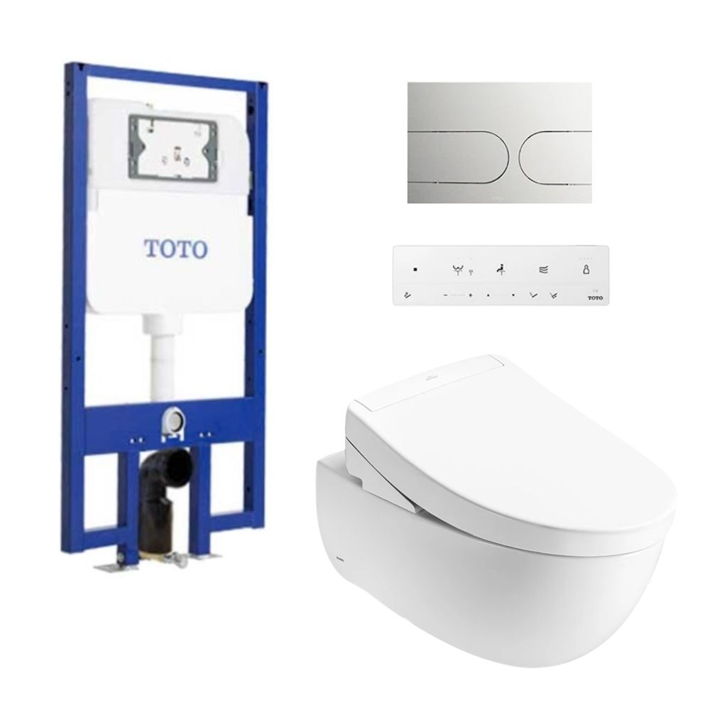 Bồn cầu treo tường nắp rửa điện tử S5 (giấu dây) TOTO CW812REA TCF34461GAA WH172AT TCA465 MB175M#SS