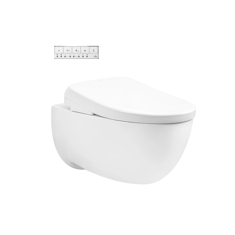 Bồn cầu treo tường nắp điện tử (giấu dây) TOTO CW812REA TCF47360GAA WH172AT TCA465 MB174P