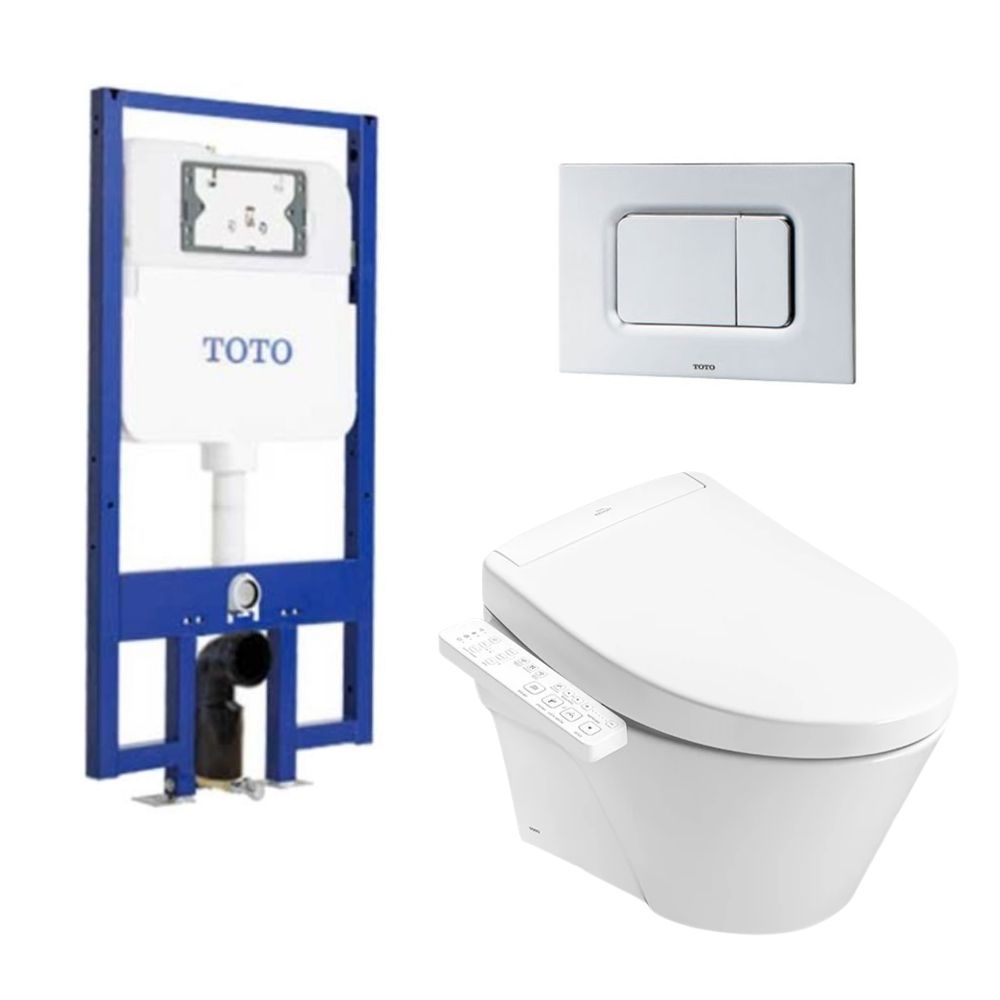 Bồn cầu treo tường nắp rửa điện tử S2 (giấu dây) TOTO CW822REA TCF33461GAA WH172AT TCA465 MB170P#SS