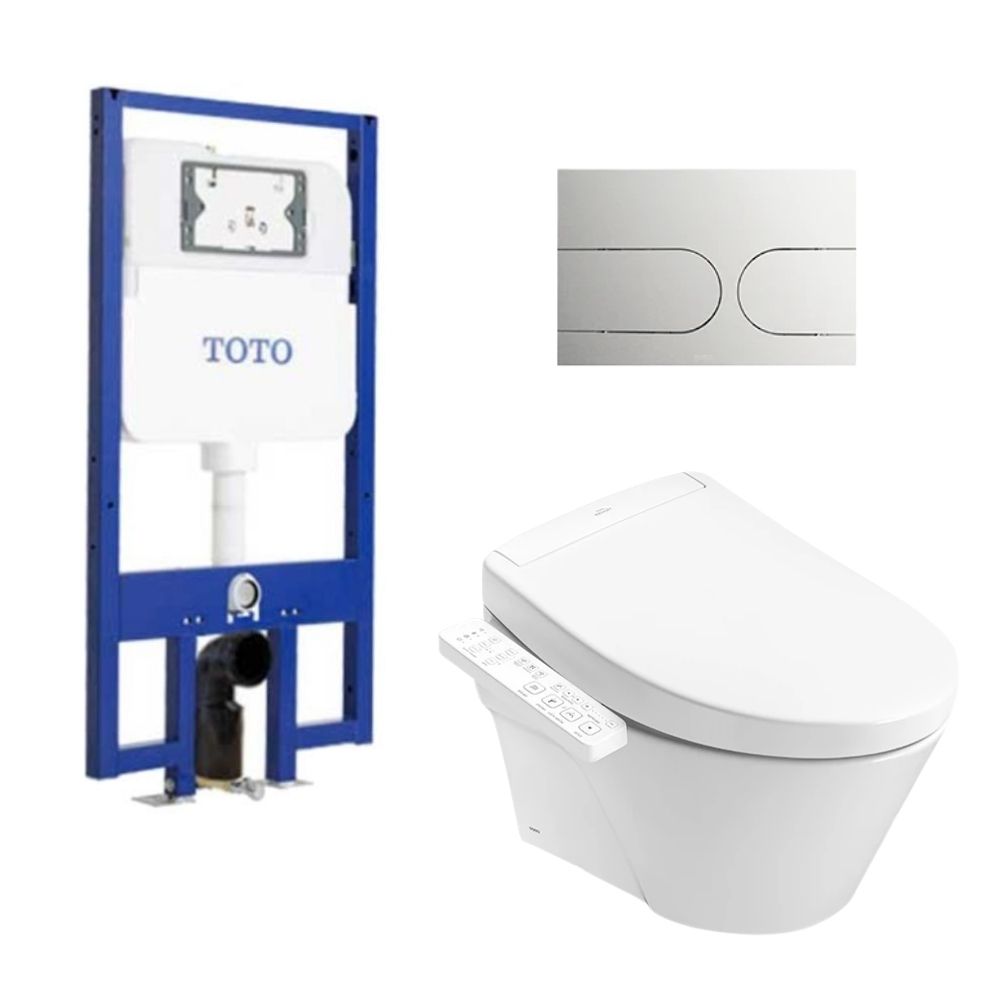 Bồn cầu treo tường nắp rửa điện tử S2 (giấu dây) TOTO CW822REA TCF33461GAA WH172AT TCA465 MB175M#SS