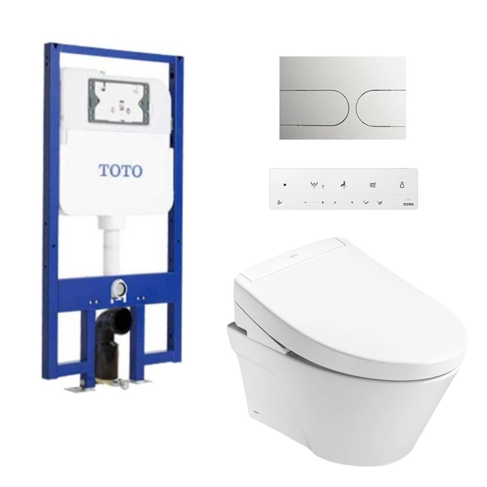 Bồn cầu treo tường nắp rửa điện tử S5 (giấu dây) TOTO CW822REA TCF34461GAA WH172AT TCA465 MB175M#SS