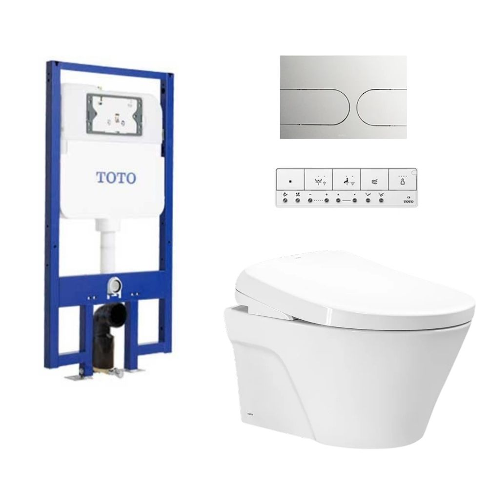 Bồn cầu treo tường nắp rửa điện tử S7 (giấu dây) xả tự động TOTO CW822REA TCF47360GAA WH172AAT TCA546 MB175M#SS