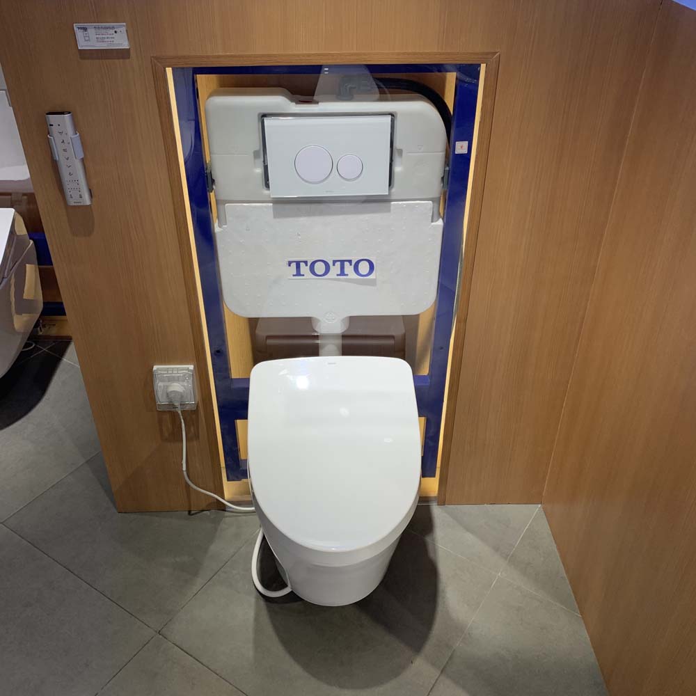 Bồn cầu treo tường điện tử S7 (giấu dây) xả tự động TOTO CW822REA TCF4911EZ WH172AAT TCA464 MB176GH