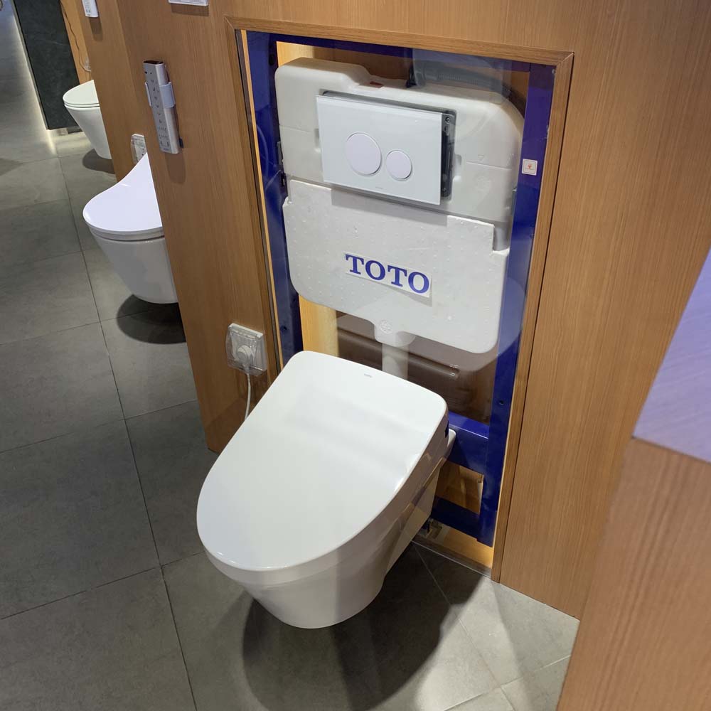 Bồn cầu treo tường điện tử S7 (giấu dây) xả tự động TOTO CW822REA TCF4911EZ WH172AAT TCA464 MB176GH