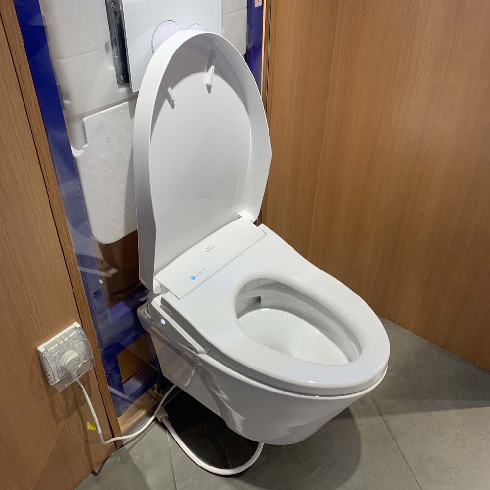 Bồn cầu treo tường điện tử S7 (giấu dây) xả tự động TOTO CW822REA TCF4911EZ WH172AAT TCA464 MB176GH