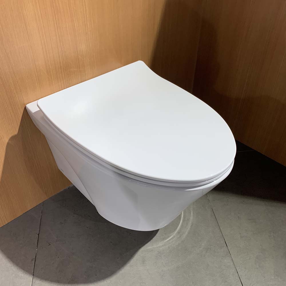 Bồn cầu treo tường nắp êm van xả cảm ứng TOTO CW822RFVA1 TC600VS TREF35L2A WH005A