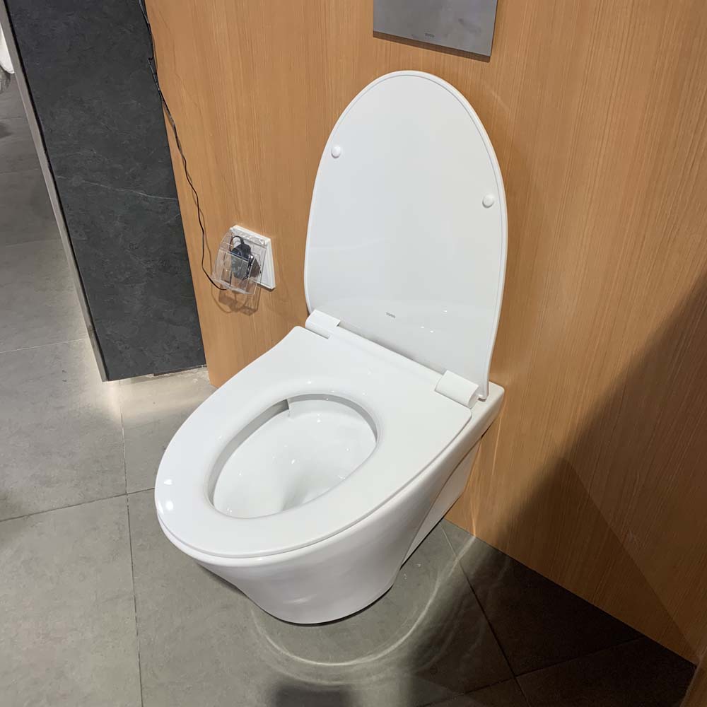 Bồn cầu treo tường nắp êm van xả cảm ứng TOTO CW822RFVA1 TC600VS TREF35L2A WH005A