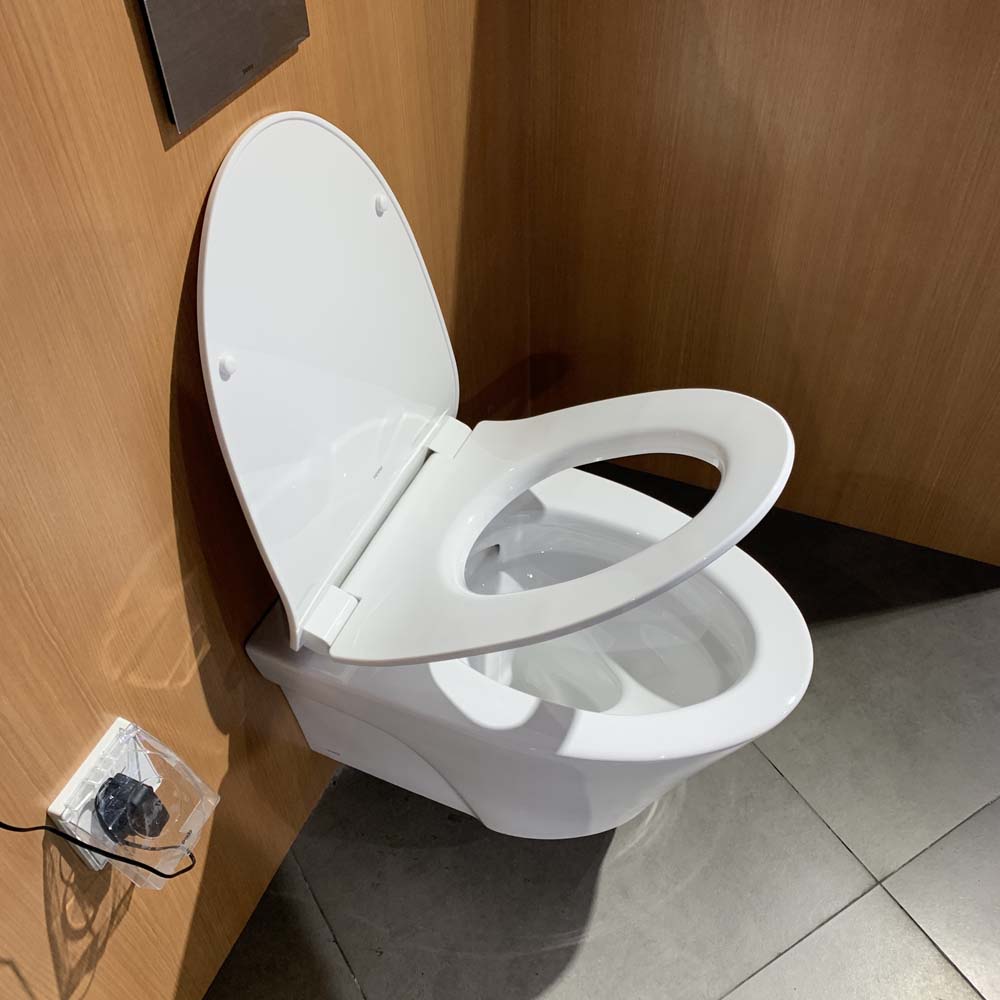 Bồn cầu treo tường nắp êm van xả cảm ứng TOTO CW822RFVA1 TC600VS TREF35L2A WH005A