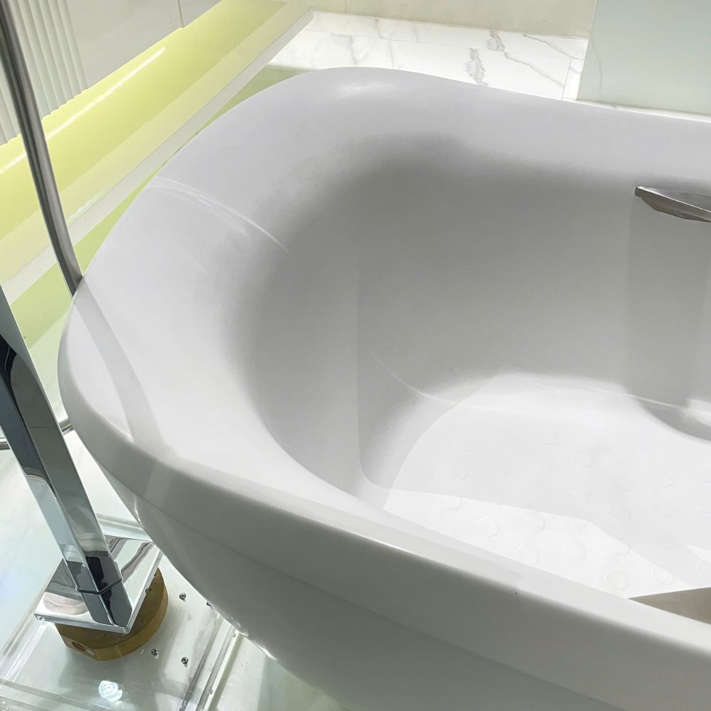 Bồn tắm đặt sàn TOTO PJY1734HPWEN#MW GALALATO 1m7 tay vịn trắng mờ