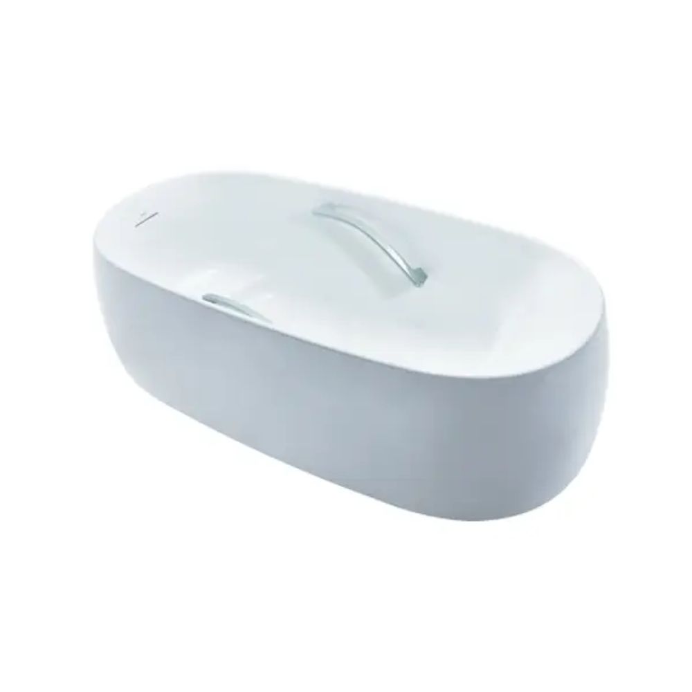 Bồn tắm đặt sàn TOTO PJY1744WHPWEN#GW GALALATO 1m7 tay vịn trắng bóng