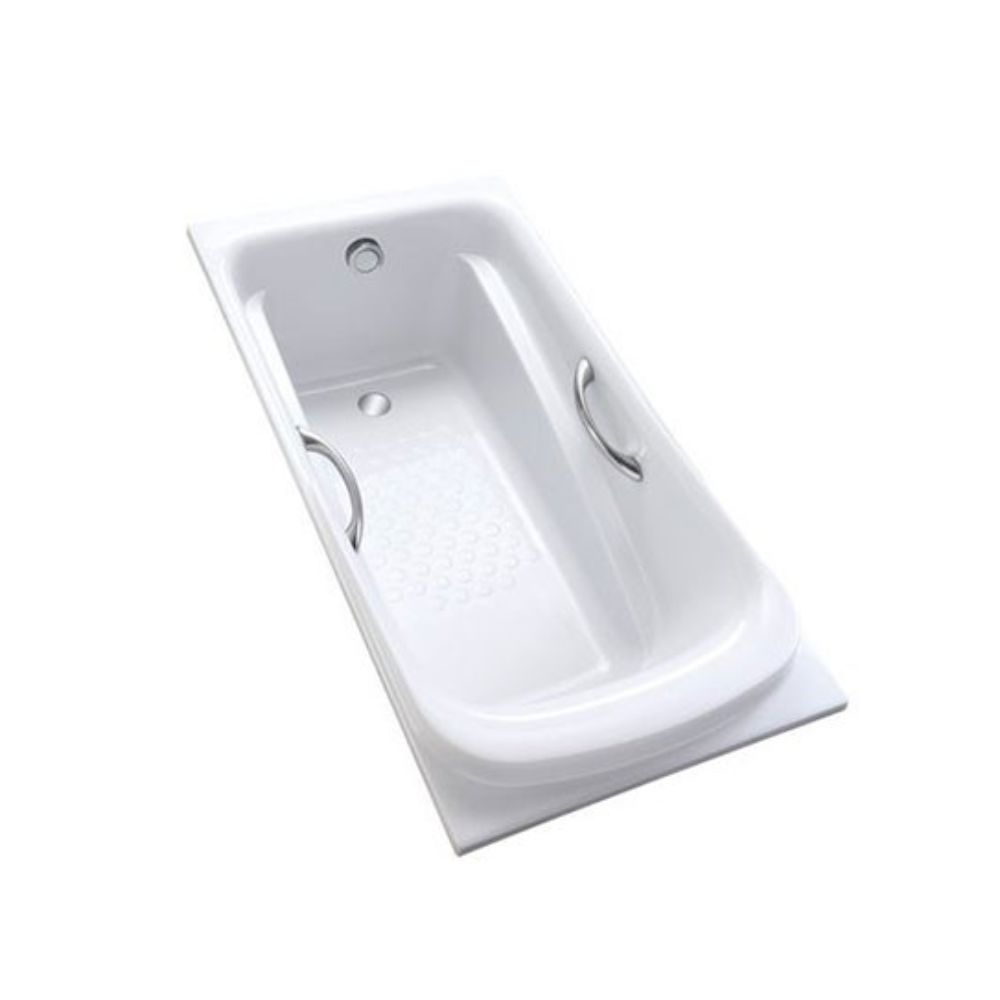 Bồn tắm TOTO PPY1560HPE#P TVBF412 DB505R-2B ngọc trai 1m5 tay vịn gồm bộ xả thải