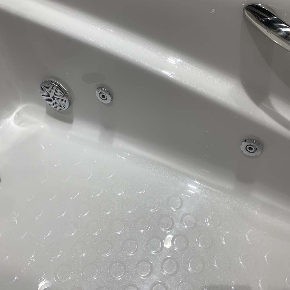 Bồn tắm massage TOTO PPYK1760ZRHPNE#P TVBF412 DB505R-2B ngọc trai 1m7 tay vịn gồm bộ xả thải