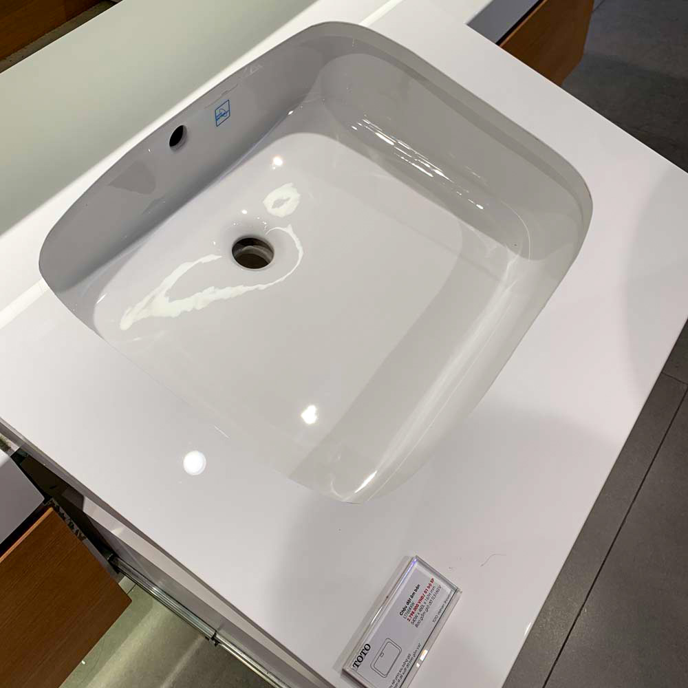 Chậu rửa mặt lavabo âm bàn TOTO LT765#XW